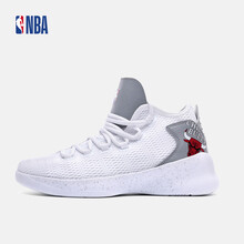 NBA籃球鞋白/淺灰/公牛紅-1 42