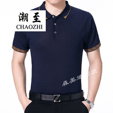 潮至（CHAOZHI） 短袖 男士T恤 藏青色 