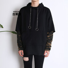 古萊登（GODLIKE） 長(zhǎng)袖 男士T恤 迷彩吊鏈 XL，L，M，XXL