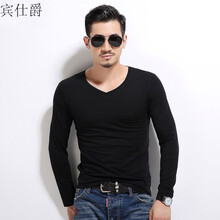 賓仕爵 長袖 男士T恤 黑色k85068# XL，L，XXXL，XXL，M，加大
