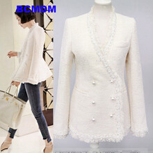 BCMDM V領(lǐng) 長(cháng)袖 女 短外套 蝴蝶結