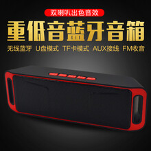 PNZ  音箱/音響 紅色+充電線+麥克風+MP3