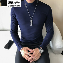 瑾丹（JOMDARM） 長袖 男士T恤 藏青色 