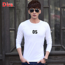 Dirs 長袖 男士T恤 長袖Cm005白 