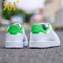 361度白色板鞋女