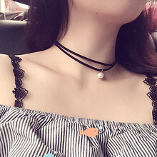 珍珠蕾絲頸鏈