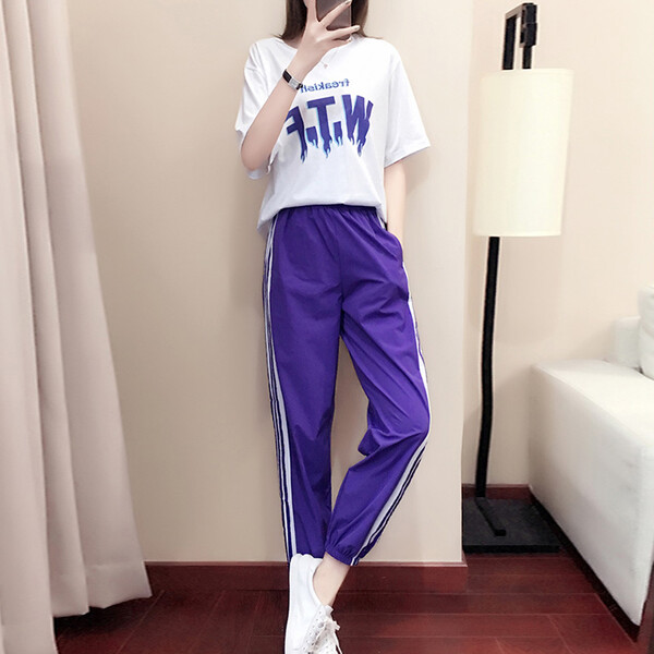 休閑,少女,闊腿褲,穿出,時尚