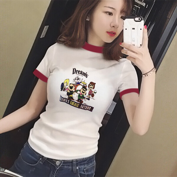 仙女,寬松,印花,打造,清爽,連衣裙