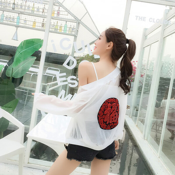 休閑,寬松,外套,穿出,少女