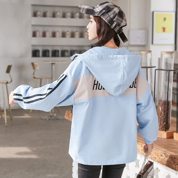 減齡,少女,外套,穿出,牛仔,心感