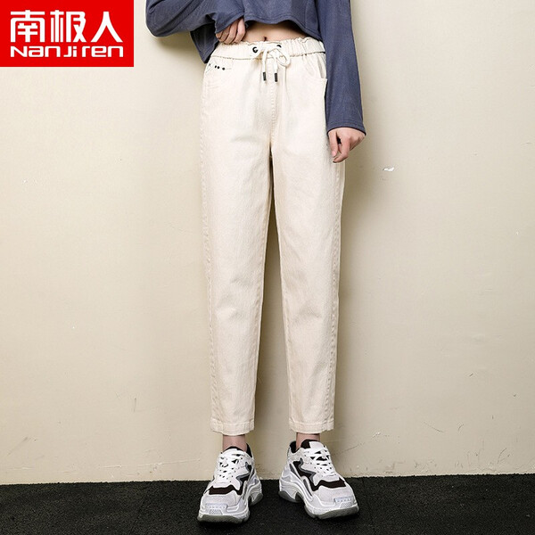 少女,牛仔褲,百搭,穿出,破洞