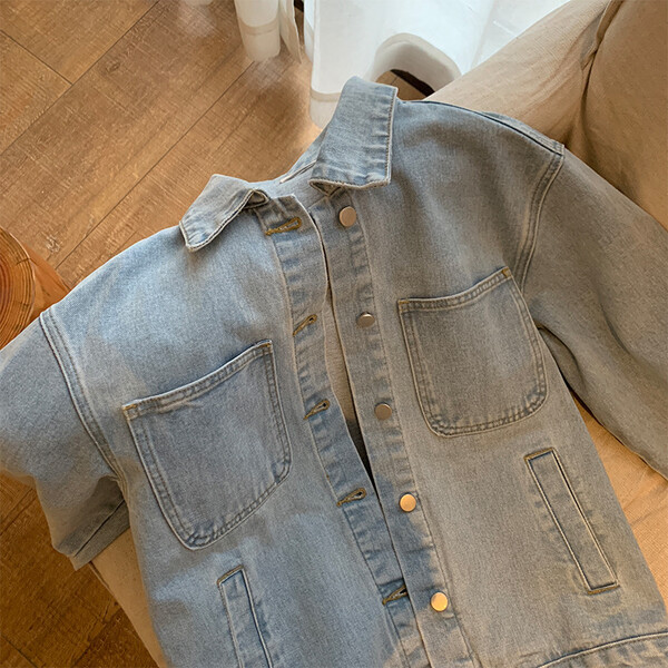 仙女,打造,外套,牛仔,時(shí)尚,寬松