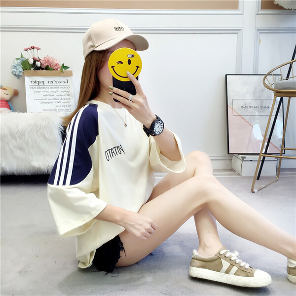 仙女,打造,印花,百搭,時(shí)尚,短袖