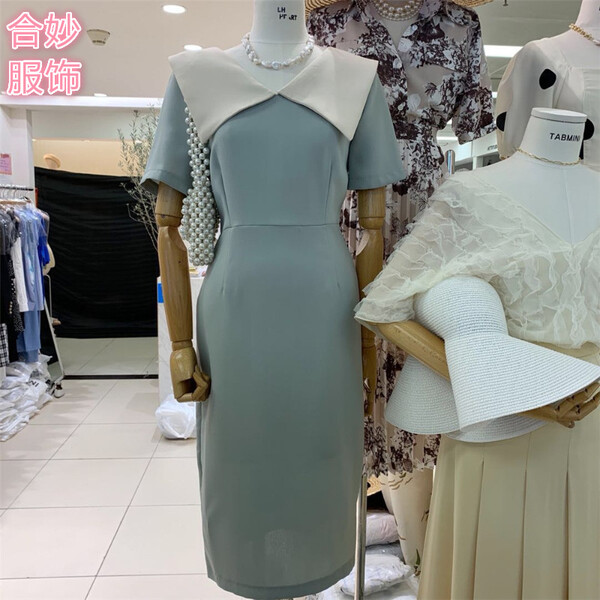 仙女,性感,純色,連衣裙,打造
