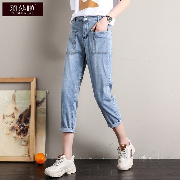 少女,牛仔,背帶褲,高腰,穿出