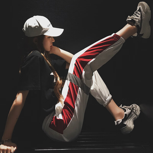 優(yōu)雅,時(shí)尚,闊腿褲,穿出,條紋