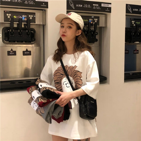 上衣,清爽,減齡,短袖,百搭,圓領(lǐng)