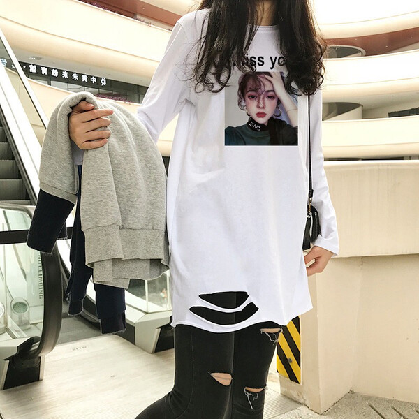上衣,妹子,印花,微胖,寬松,小心