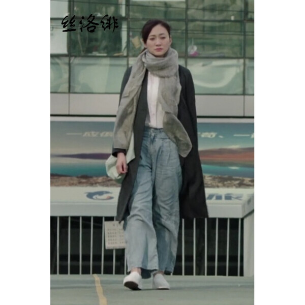 大長,牛仔褲,直筒,高腰,穿出