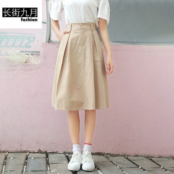 半身裙,高腰,少女