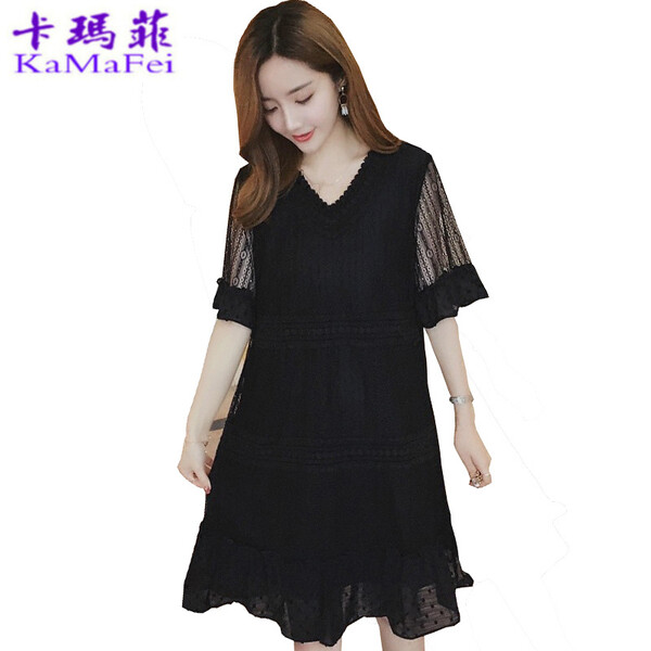好幫手,妹子,純色,連衣裙,微胖