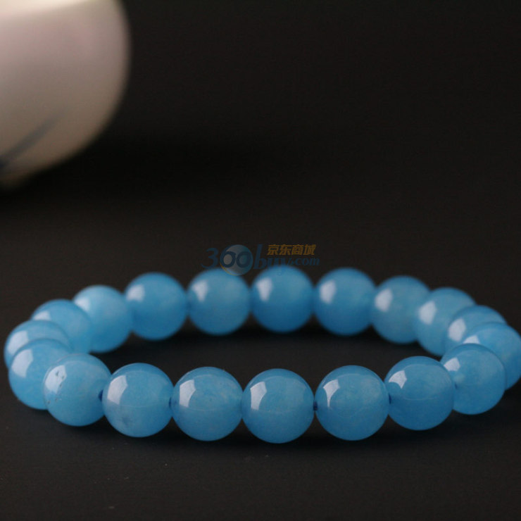 顶礼-蓝玉髓手链10mm图片
