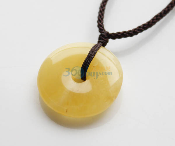 天然物语 天然琥珀 蜜蜡平安扣165号