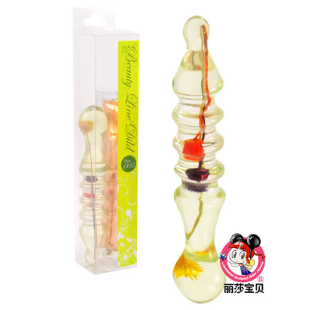 丽莎宝贝 傲然<em>黄菊</em>水晶按摩棒<em>女性</em>自慰器 进口