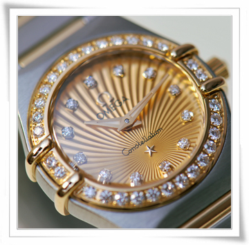 瑞士欧米茄(OMEGA)星座系列镶钻女表 11125