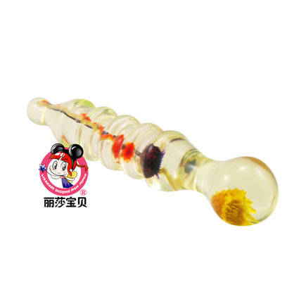 丽莎宝贝 傲然<em>黄菊</em>水晶按摩棒<em>女性</em>自慰器 进口