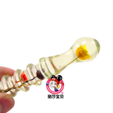 丽莎宝贝 傲然<em>黄菊</em>水晶按摩棒<em>女性</em>自慰器 进口