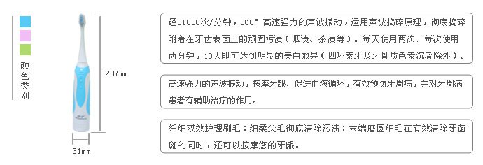 59.9元包邮 舒宁 声波美白电动牙刷超值10件套餐