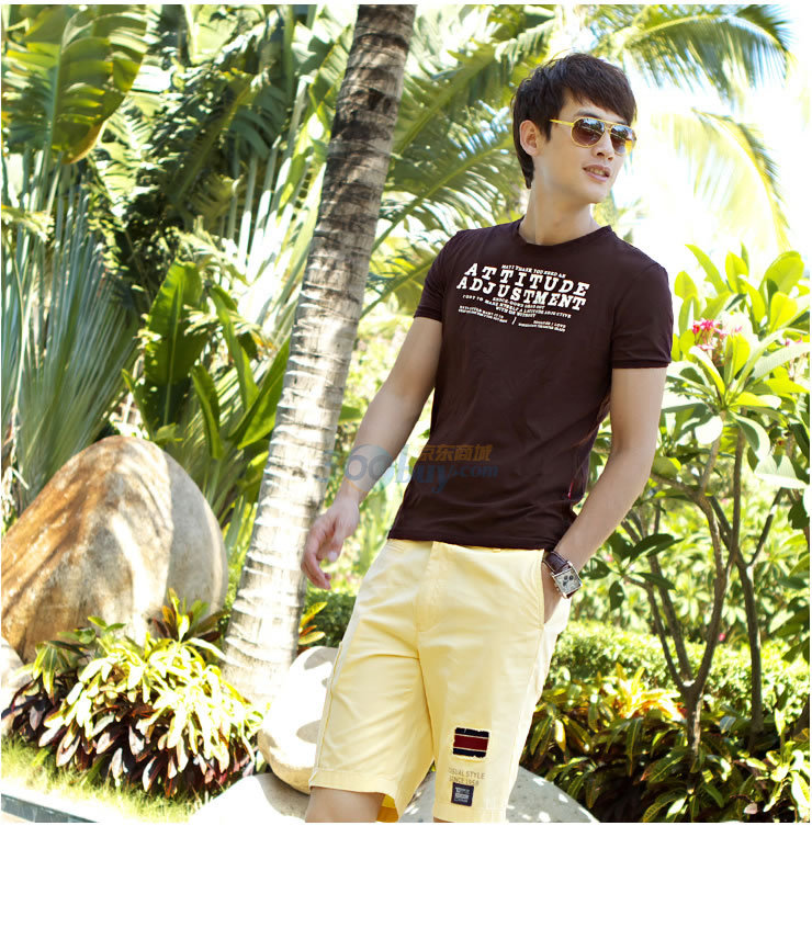 SEVENJOY柒加尚品 荧绿男士夏季新款时尚装