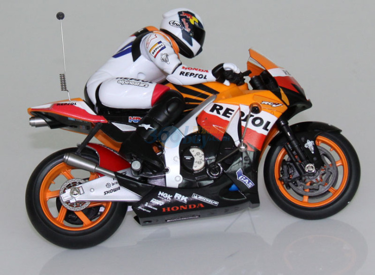 银辉玩具 数码遥控仿真摩托车 1:12 本田RC21