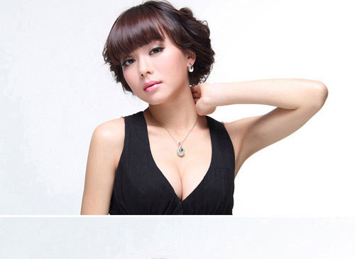 Crystal Girl水晶<em>女孩</em> <em>天竺</em>公主 项链 耳钉套装 民