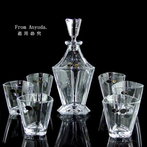 拉尼波希米亚水晶玻璃酒具套装高端商务礼品酒