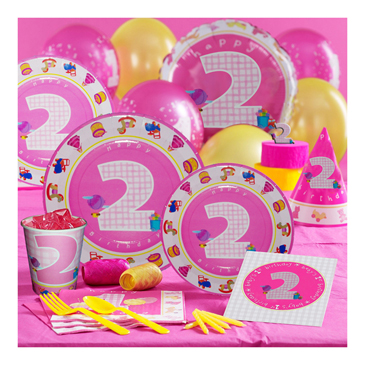 孩派HighParty生日派对用品//生日帽子//生日装扮//二岁女孩圆锥帽1个