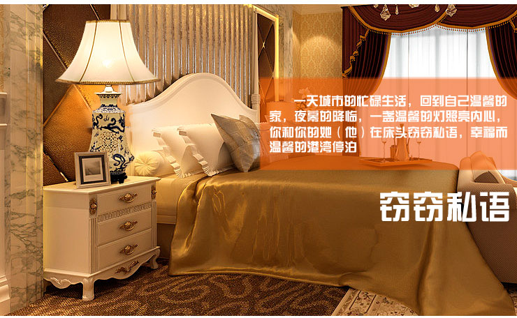 陶瓷器客厅装饰台灯 中式古典青花卧室床头灯具 送光源  景德镇唐英 飞龙在天