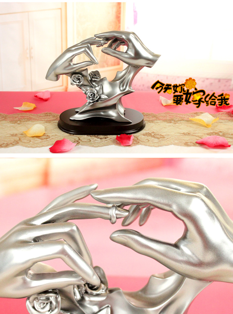 百易尚品 工艺品摆件婚房装饰品结婚新婚庆礼物创意