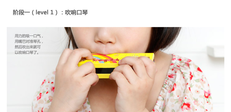 九张机口风琴歌谱-儿童 口琴 玩具吹奏乐器 环保卡通 海绵宝宝口琴