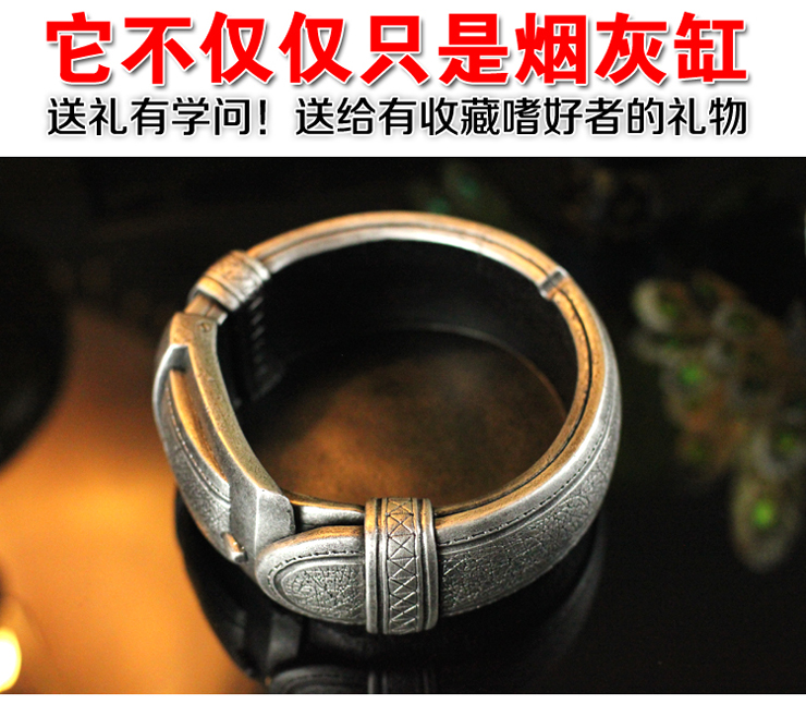 百易尚品树脂时尚创意工艺品烟灰缸摆设个性生日礼物