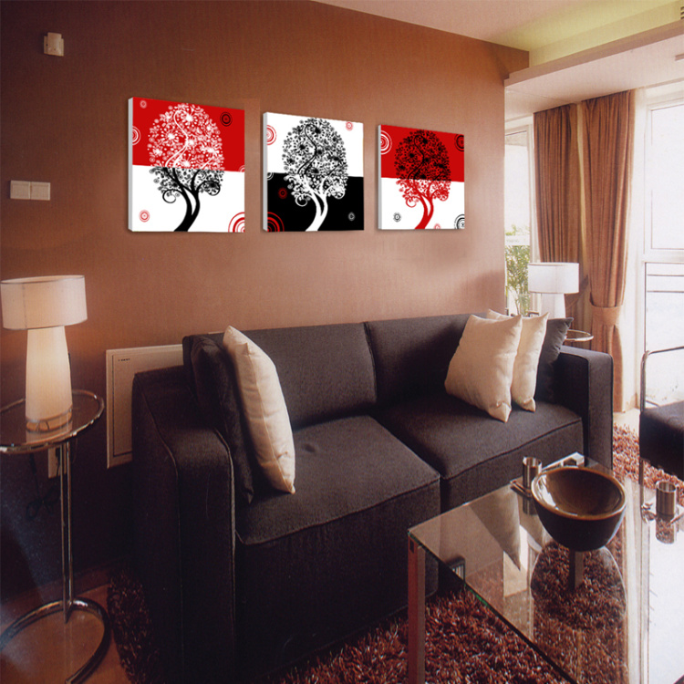 一若高档品牌无框画 客厅挂画 沙发背景墙装饰