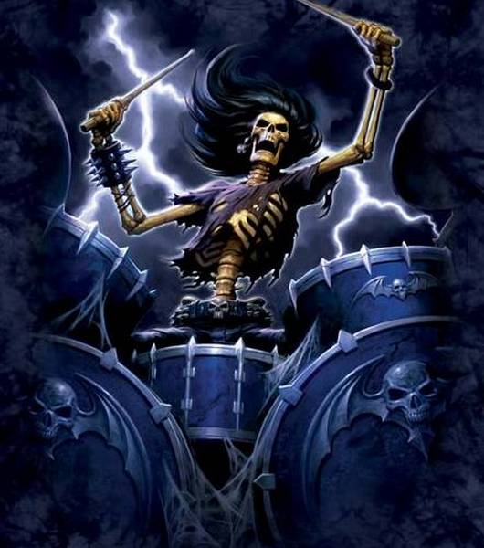 短袖T恤 男款 死亡鼓手(鼓手的挣扎) S为美版 比