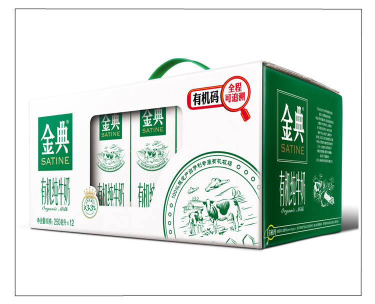 伊利 金典有机纯牛奶 250ml*12盒\/箱在京东商城的价格走势