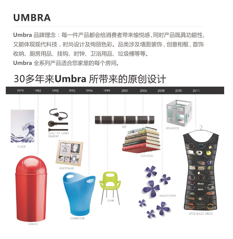 umbra MOSH 魔时大型挂墙相框 墙面装修装饰 创意婚庆 礼物 （316091） 深咖啡色213