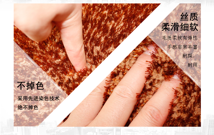 
                                        尼西米卧室地毯 椭圆床边地毯 现代简约日式欧式加密床前毯 红色 70cm*140cm                