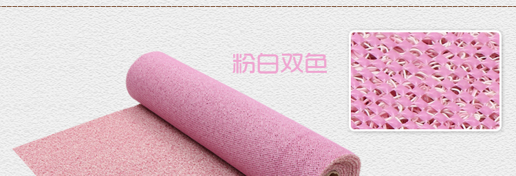
                                        真彩 免洗可剪裁进门地垫塑料门垫入户进门垫家用丝圈防滑脚垫 玫红紫双色 40*60cm                