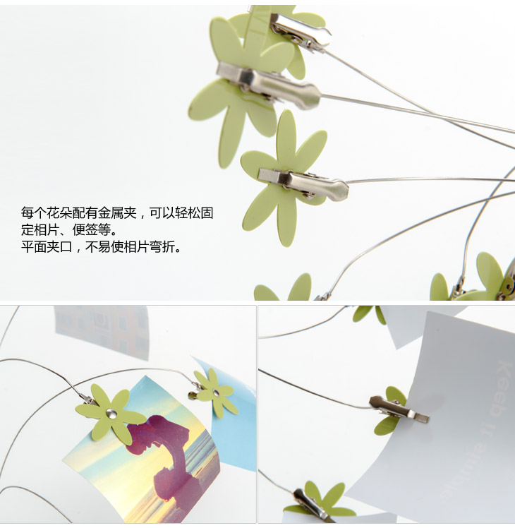 
                                        加拿大UMBRA相框架 花瓣台式相架 白色                