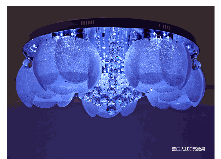 经典茗家灯饰 现代简约客厅灯led吸顶灯k9水晶灯具卧室灯餐厅灯饰6962