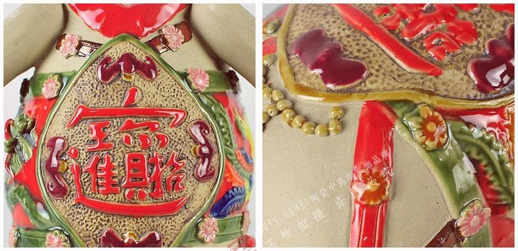 墨菲 东南亚陶瓷象 现代时尚创意简约家居装饰工艺品摆件礼品 一对价 小号一对价